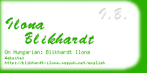 ilona blikhardt business card